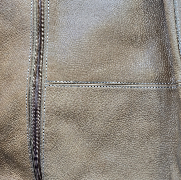 VINTAGE FOSSIL Tan Leather Shoulder Bag - Picture 7 of 10